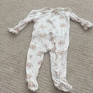 Little Me Floral Footie